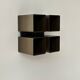 Vintage RAAK wall light, P1445, metal and brown ABS, Netherlands, 1970