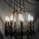 Brass chandelier 9 fires