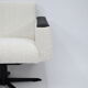 Fauteuil vintage Deutsche Democratic Republic DDR, années 1960, Bouclé blanc