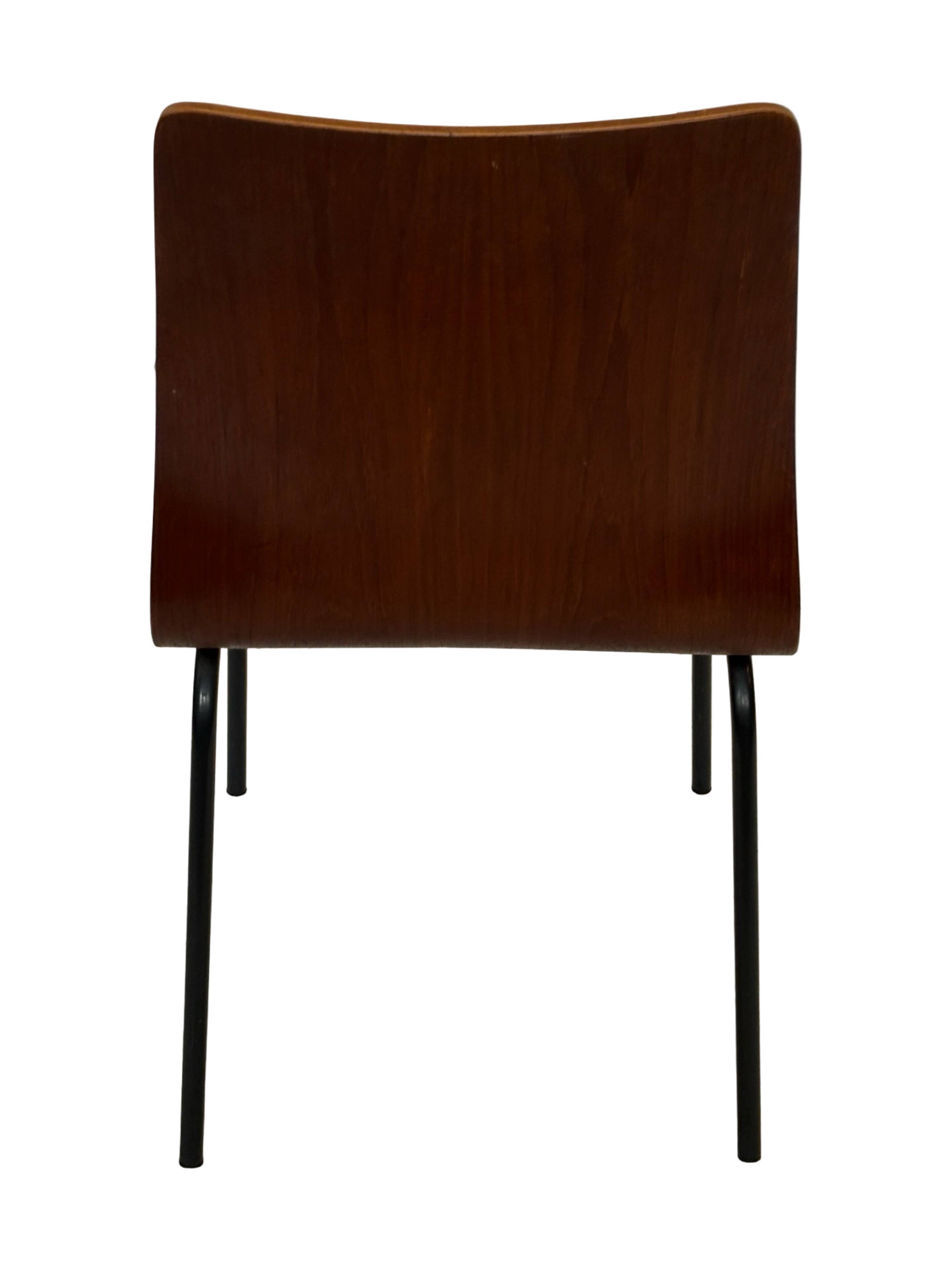 Vintage dining chair Friso Kramer for Auping 'Euroika' plywood design