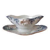 Opaque porcelain saucière from Gien