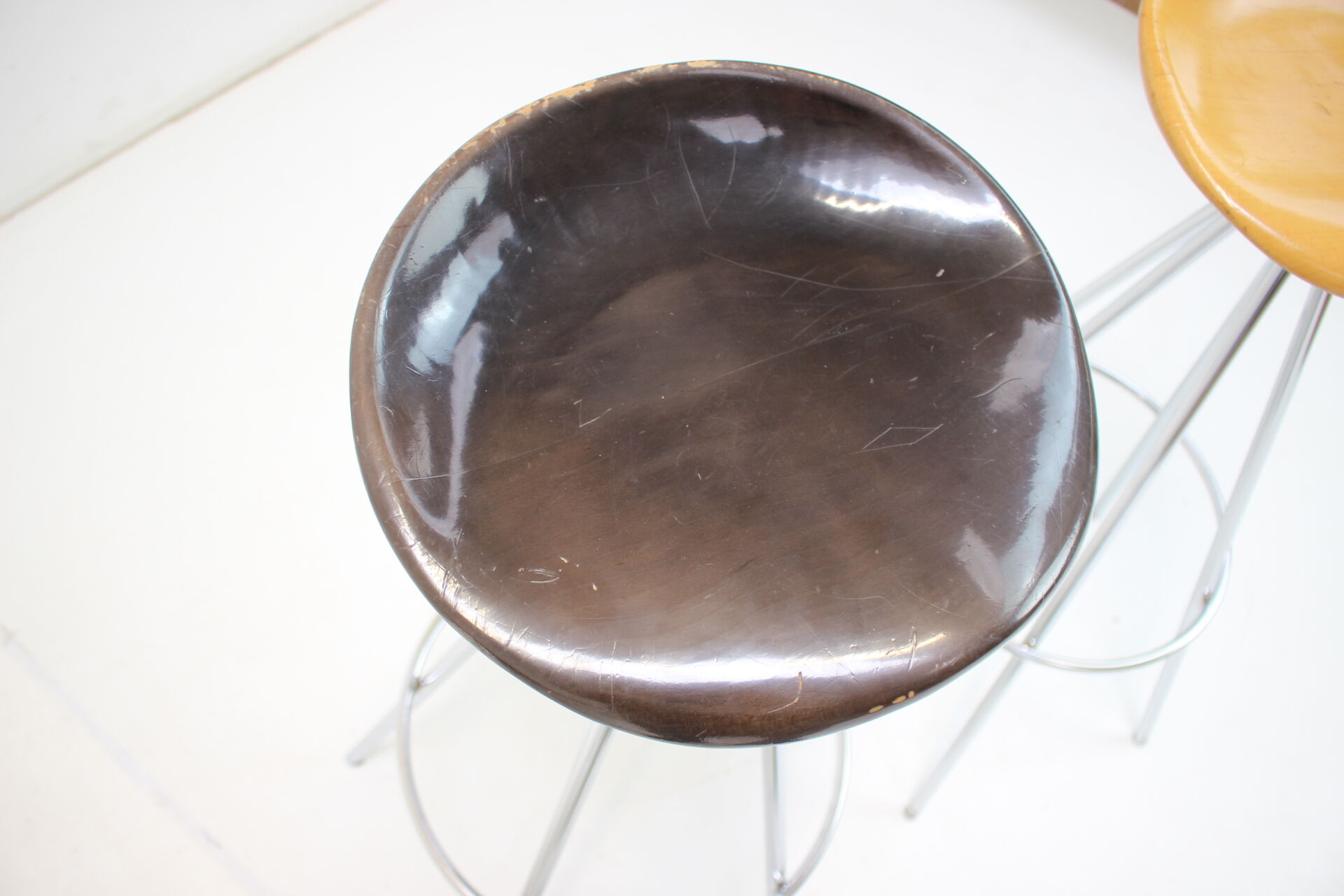 Set of Four Beech Jamaica Bar Stools by Pepe Cortés, 1990s