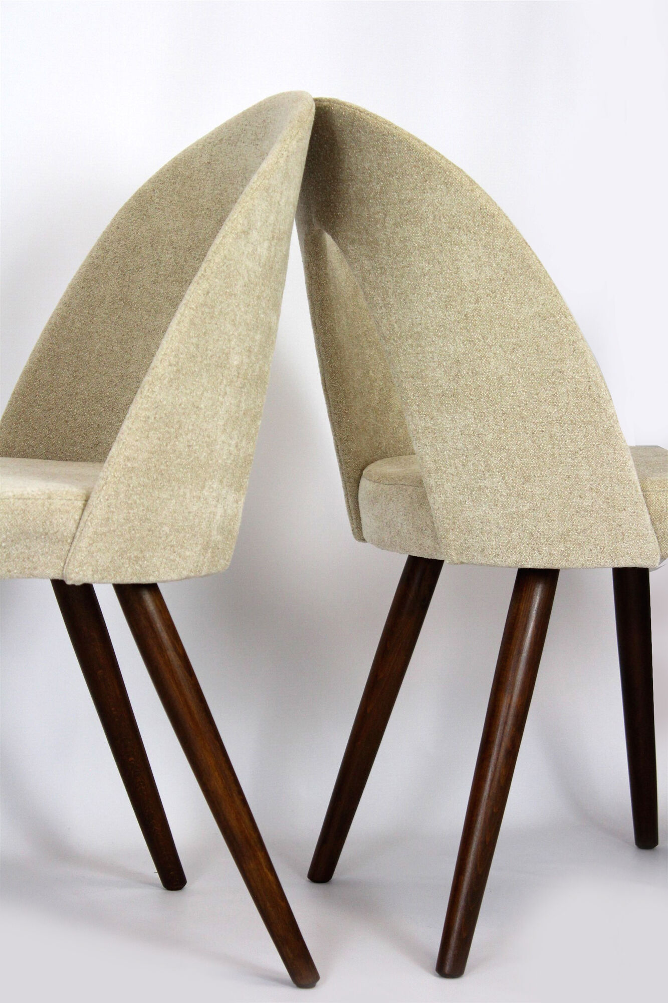 Bouclé Upholstery Dining Chairs by Antonin Suman, 1960s, Set of 8
