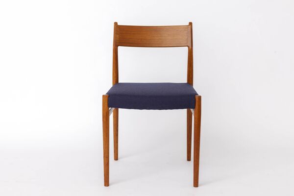 Chaise en teck Arne Vodder modèle 418 pour Sibast, danoise des années 1960.