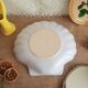 White shell dish Emile Henry France vintage