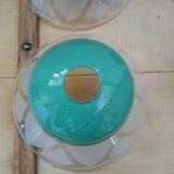 4 Art Deco glass pendant lights