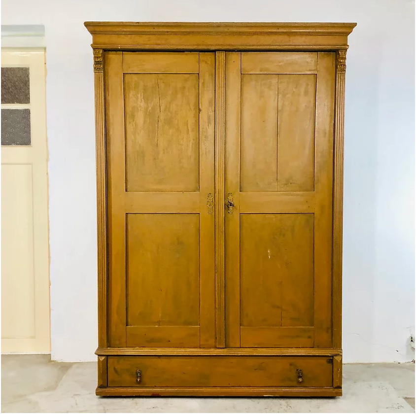 Wardrobe ochre color of the Czech Republic