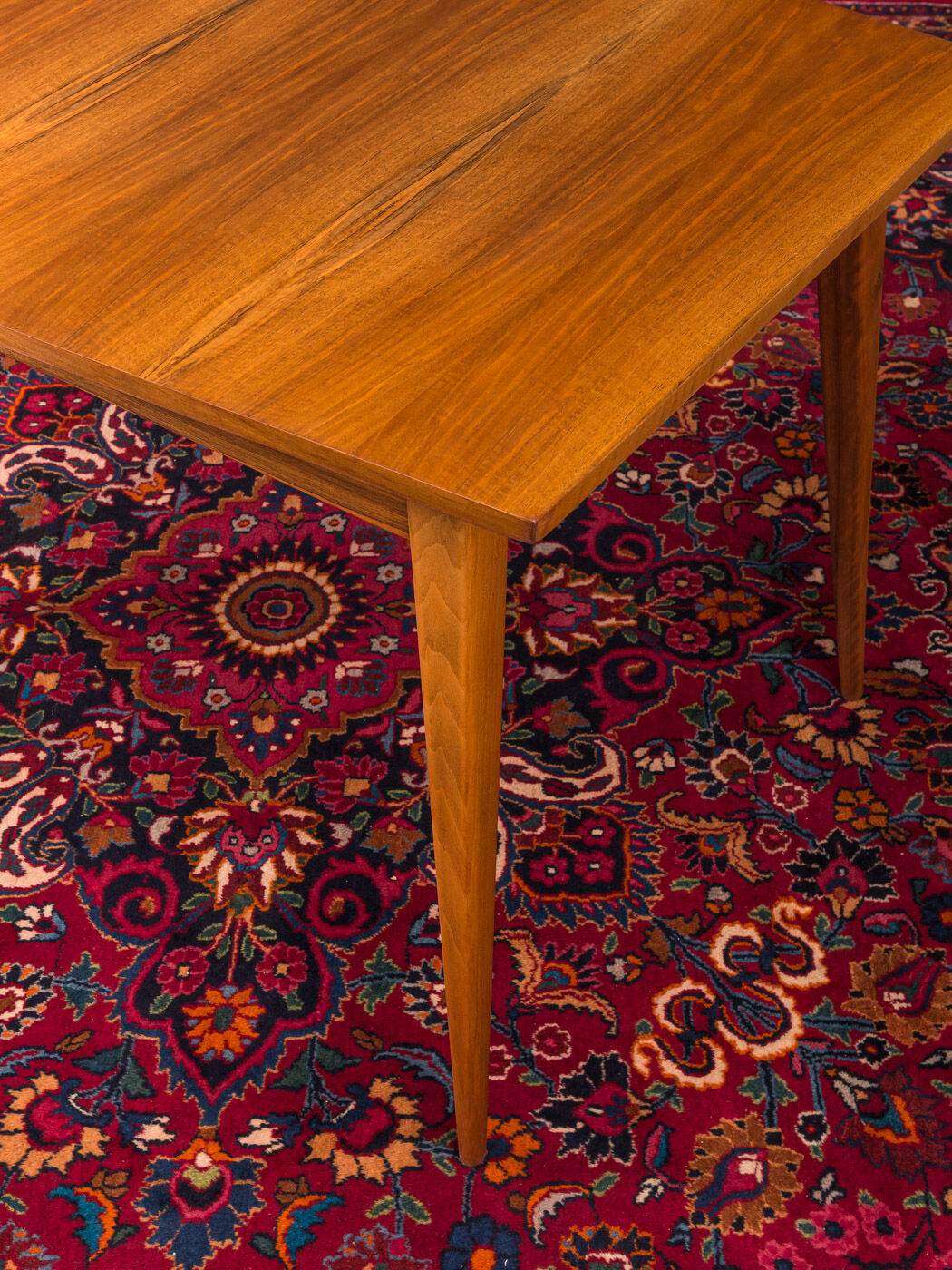 Walnut dining table from the 1950s