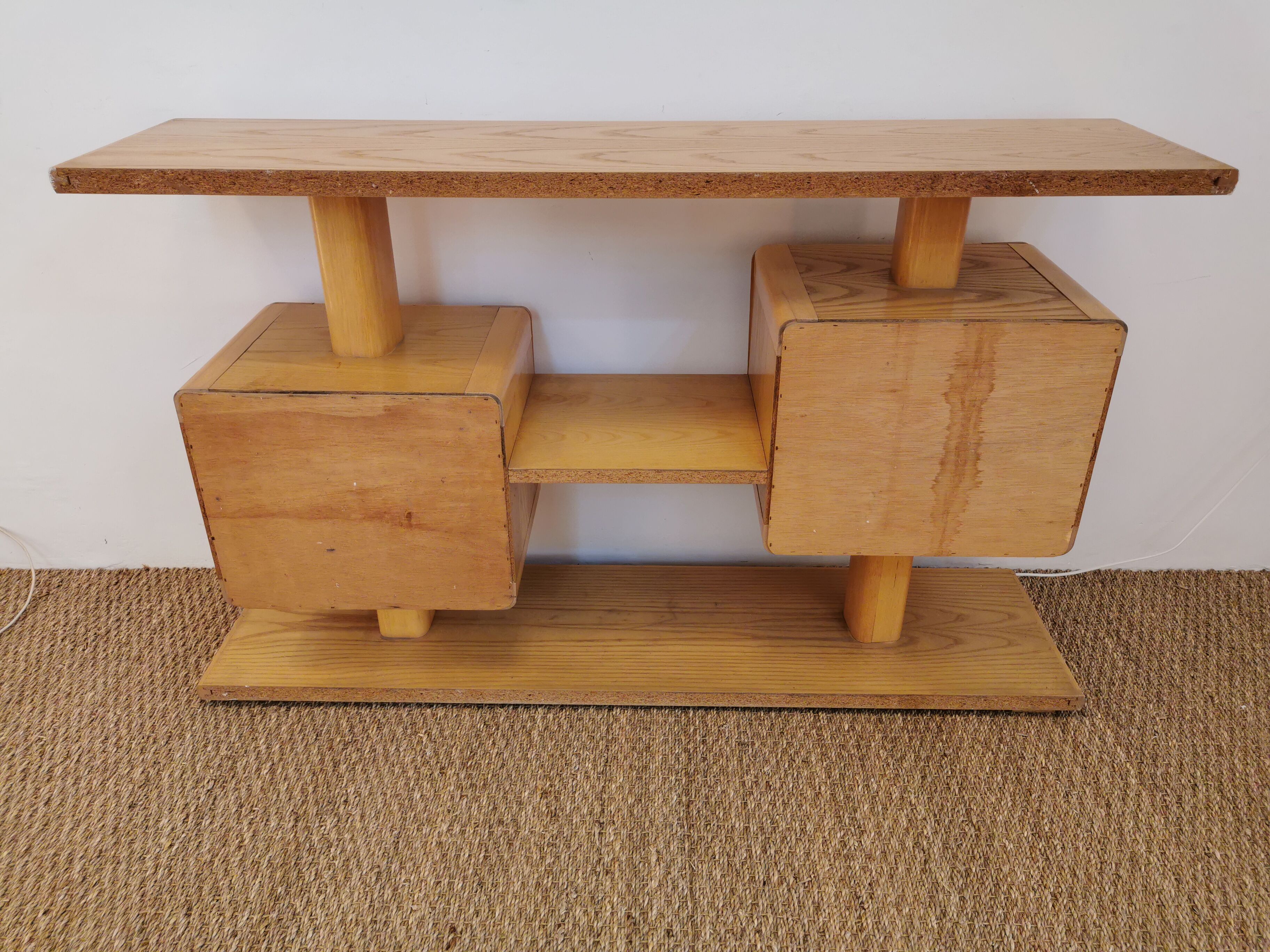 Vintage wooden furniture console from the 70s