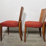 4 art deco dining chairs by Jindrich Halabala