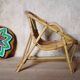 Chair child rattan vintage retro 60s Bohemian bamboo Wicker
