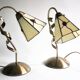 Ensemble de lampes de table de style Tiffany