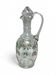 Carafe en verre émaillé à décor de fleurs, vers 1900