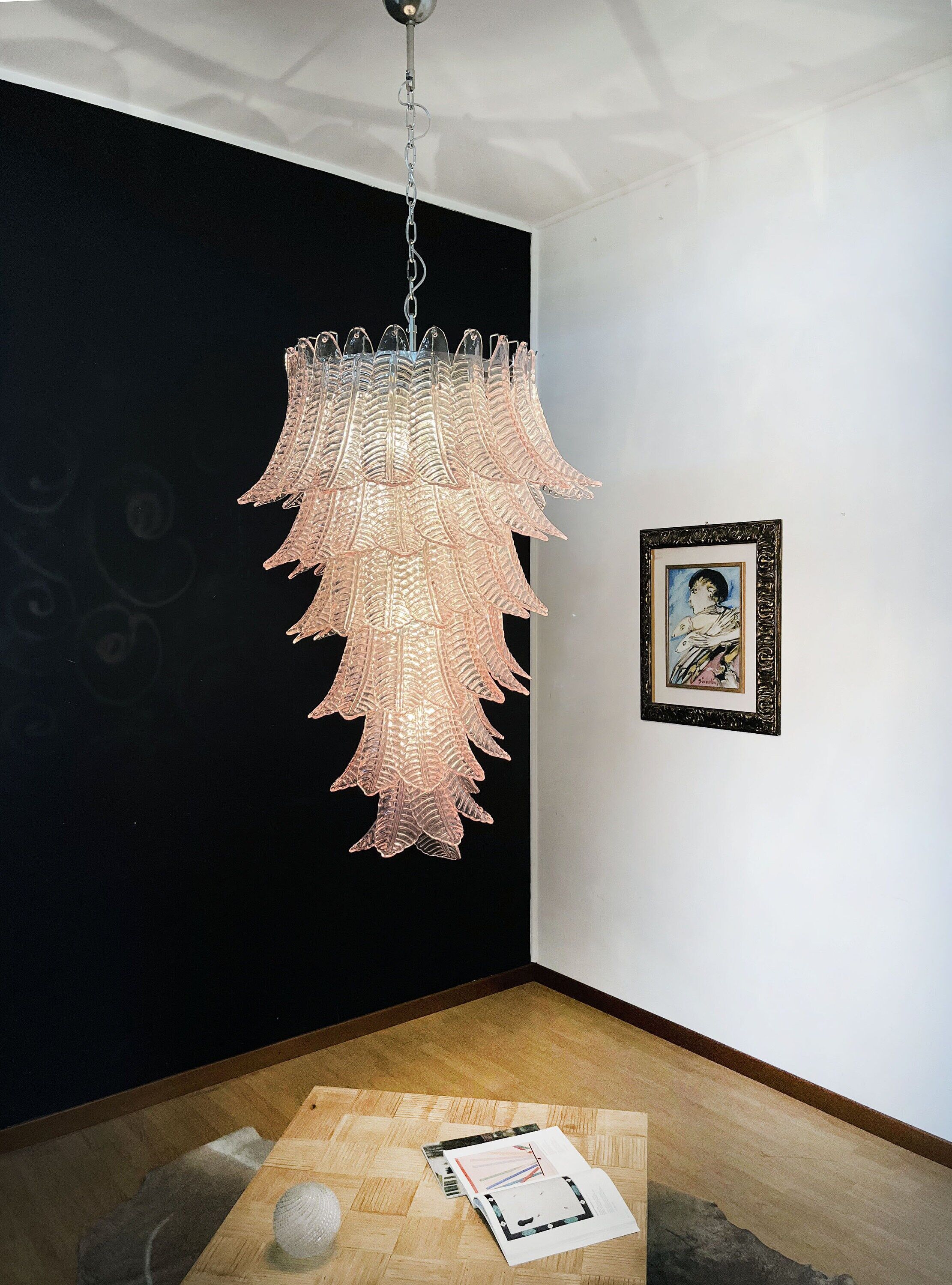 Italian Murano glass chandelier - 83 glasses