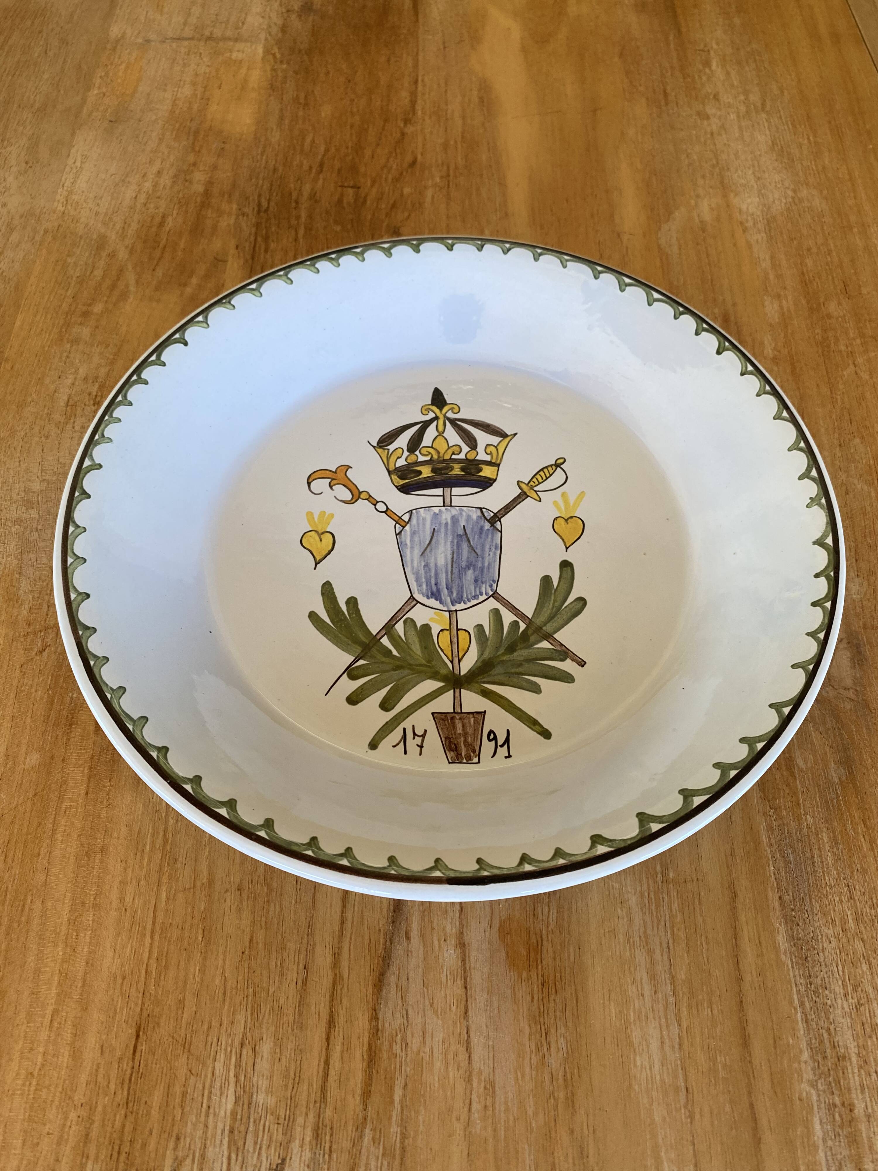 Decorative plate 1791