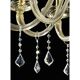 Imperial Gold "Curls" Murano Glass Venetian Chandelier