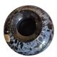 La Rochére marbled black and white ball vase, 20th century