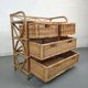 Rattan chest of drawers 4 drawers