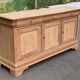 Louis Philippe rustic buffet, vintage, renovated in wood from the 1960s.