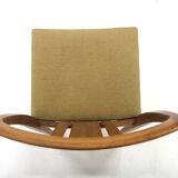 Set of 4 Scandinavian walnut chairs, Linde Nilsson, Lammhult, Sweden, 1960.