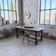 Farm table with turned legs, made of pine and birch, 180cm.