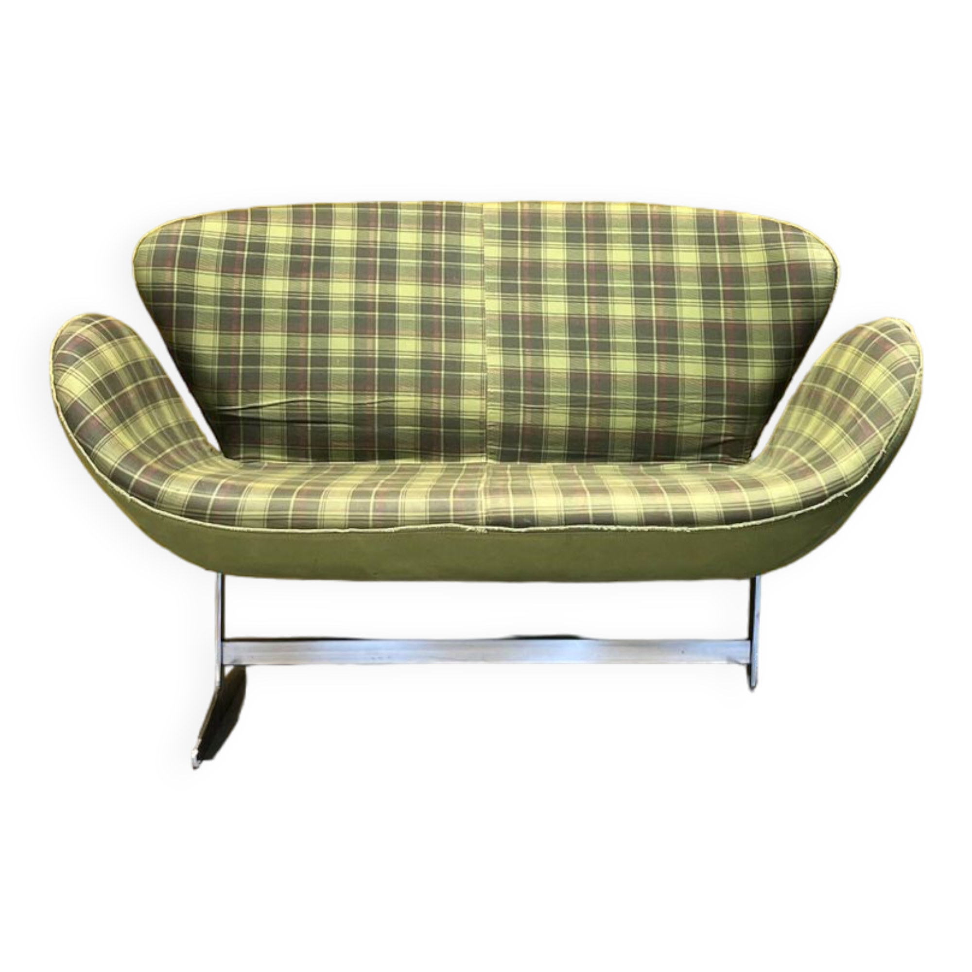 Space Age Sofa Hans Wegner Style, Denmark, 1970's