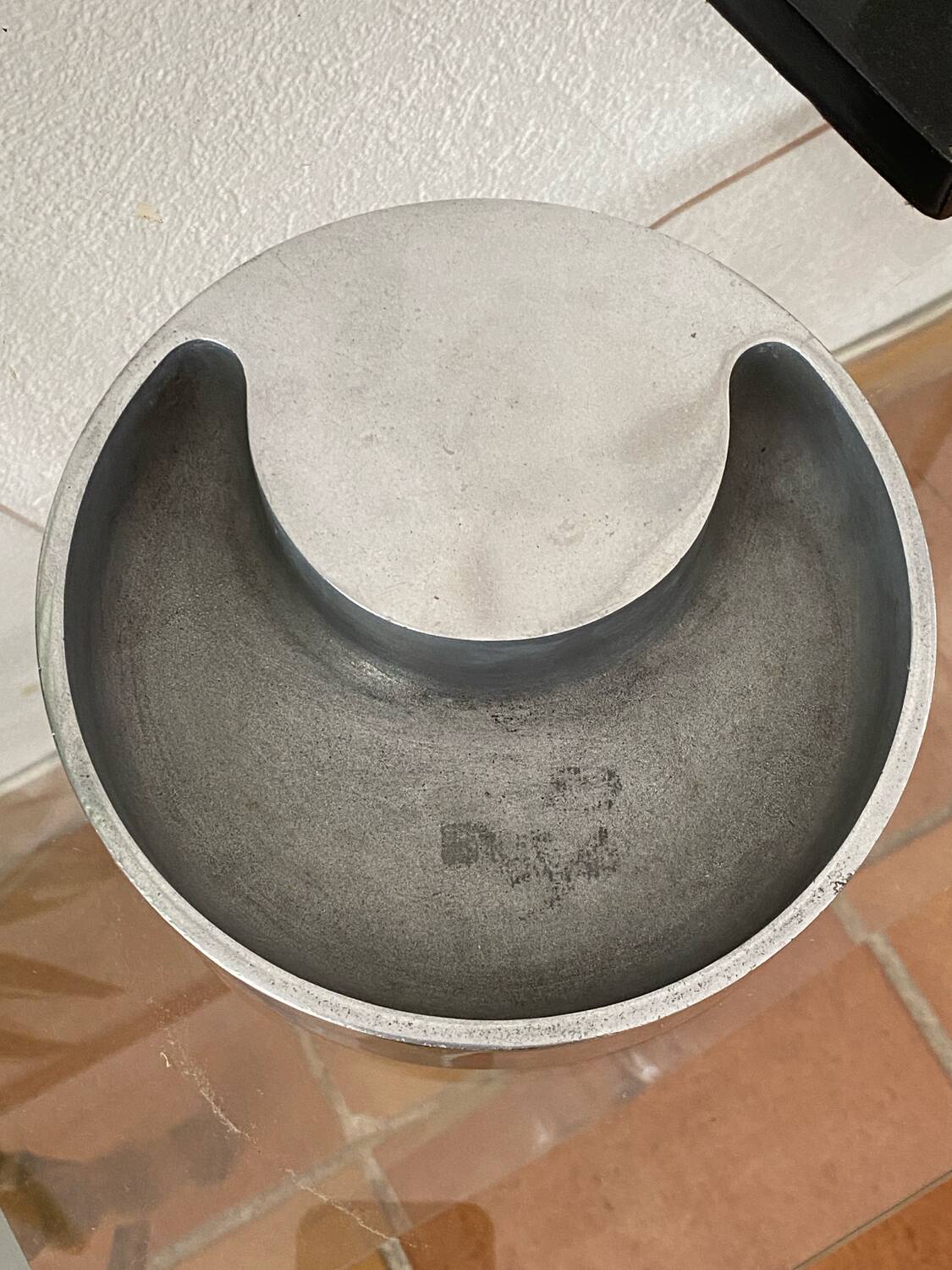 Aluminium cast iron ashtray, 1970s, Albert Leclerc
