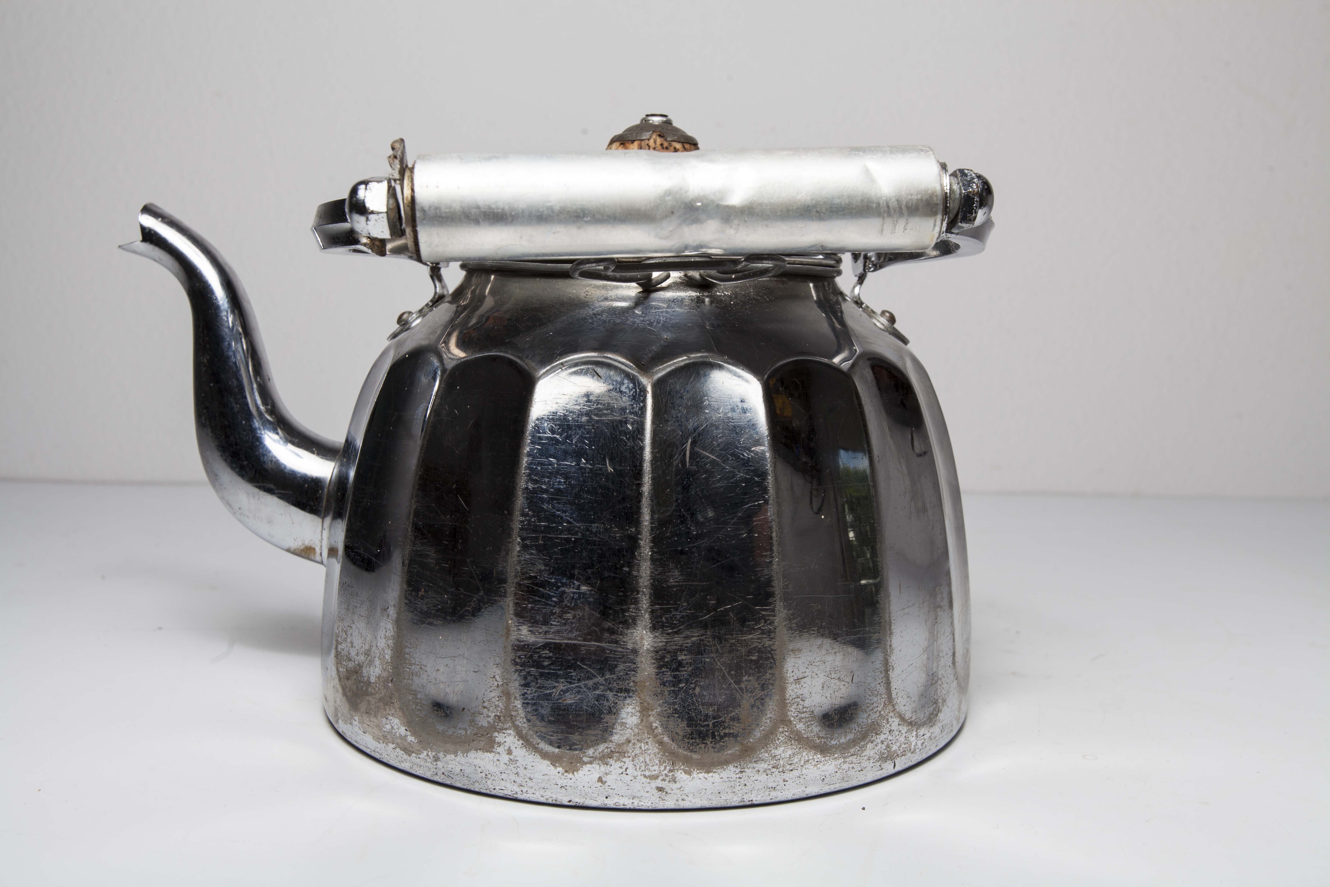 30s chrome teapot