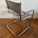 MG5 Grassi style chrome armchair