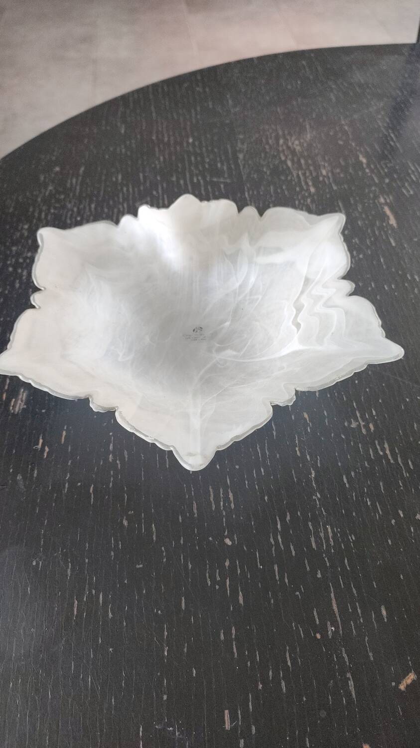 Frosted blown glass bowl from "Creazioni Silvestri Arte Murano