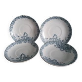 Saint Amand Lebacqz & Bouchart plates, Colombier pattern, early 20th century