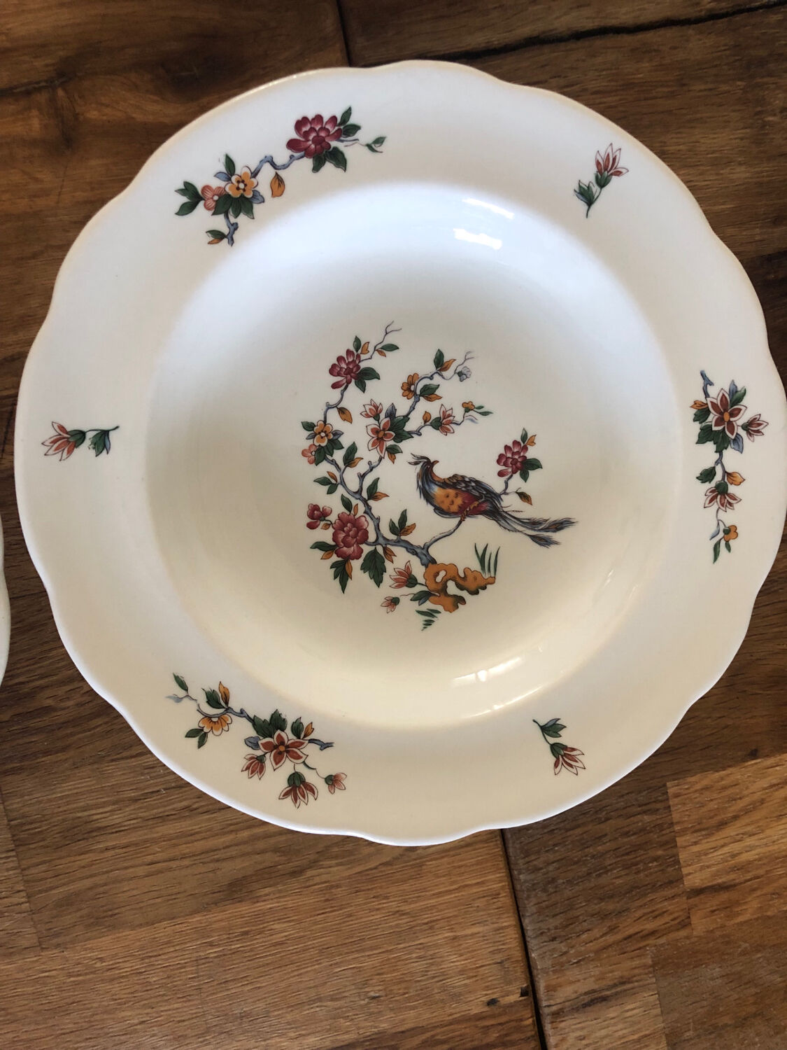 Antique Art Nouveau Pyroblan porcelain plates