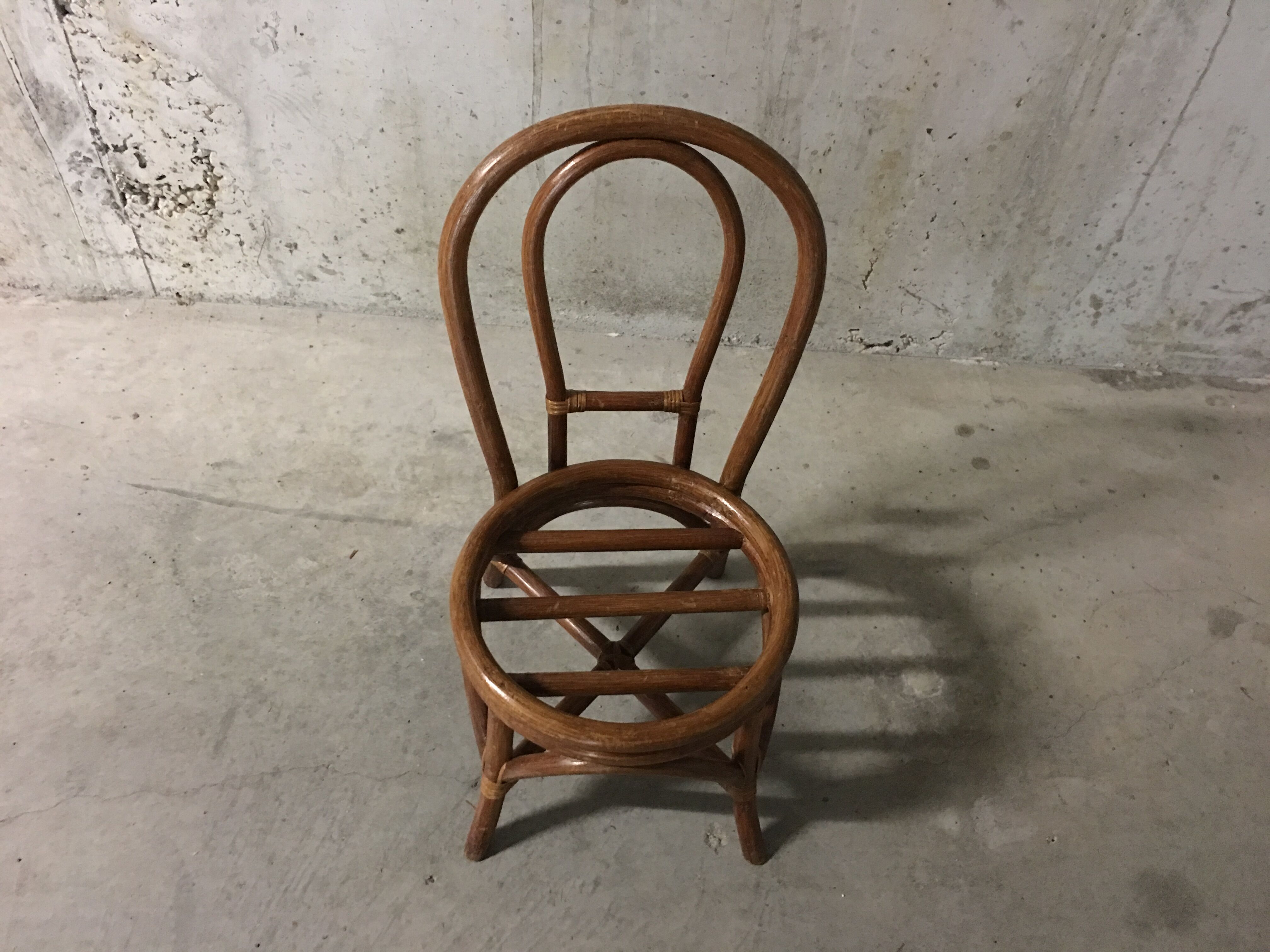 Children 70s rattan chair