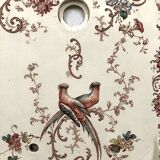 English porcelain wall fountain decorated with flowers and birds