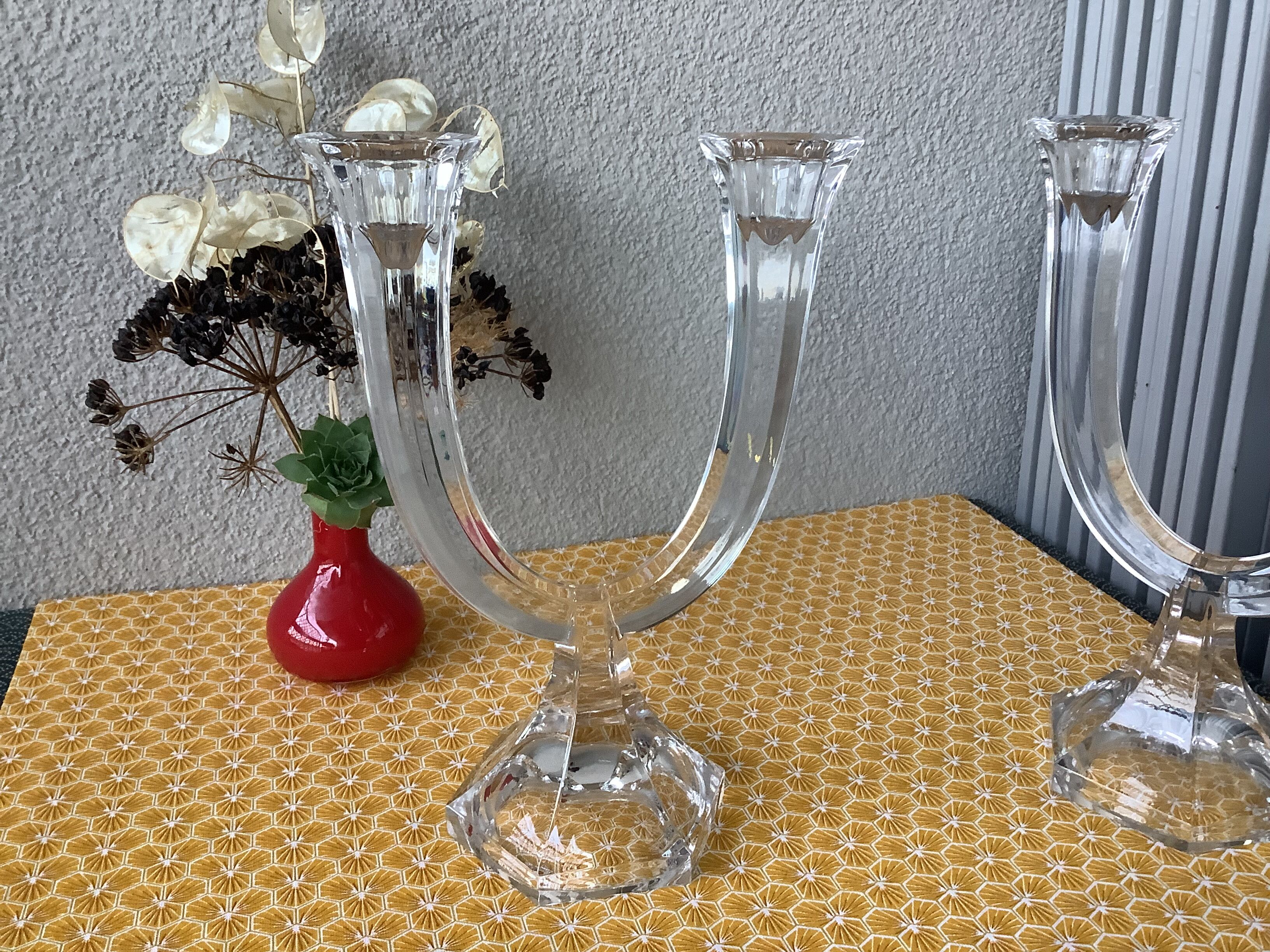 Nachtmann crystal candle holders Germany