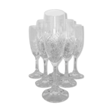 Klein crystal champagne flutes