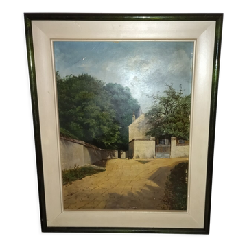 Tableau huile sur carton