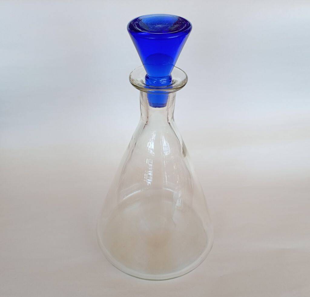 Art Deco Handblown Glass Decanter