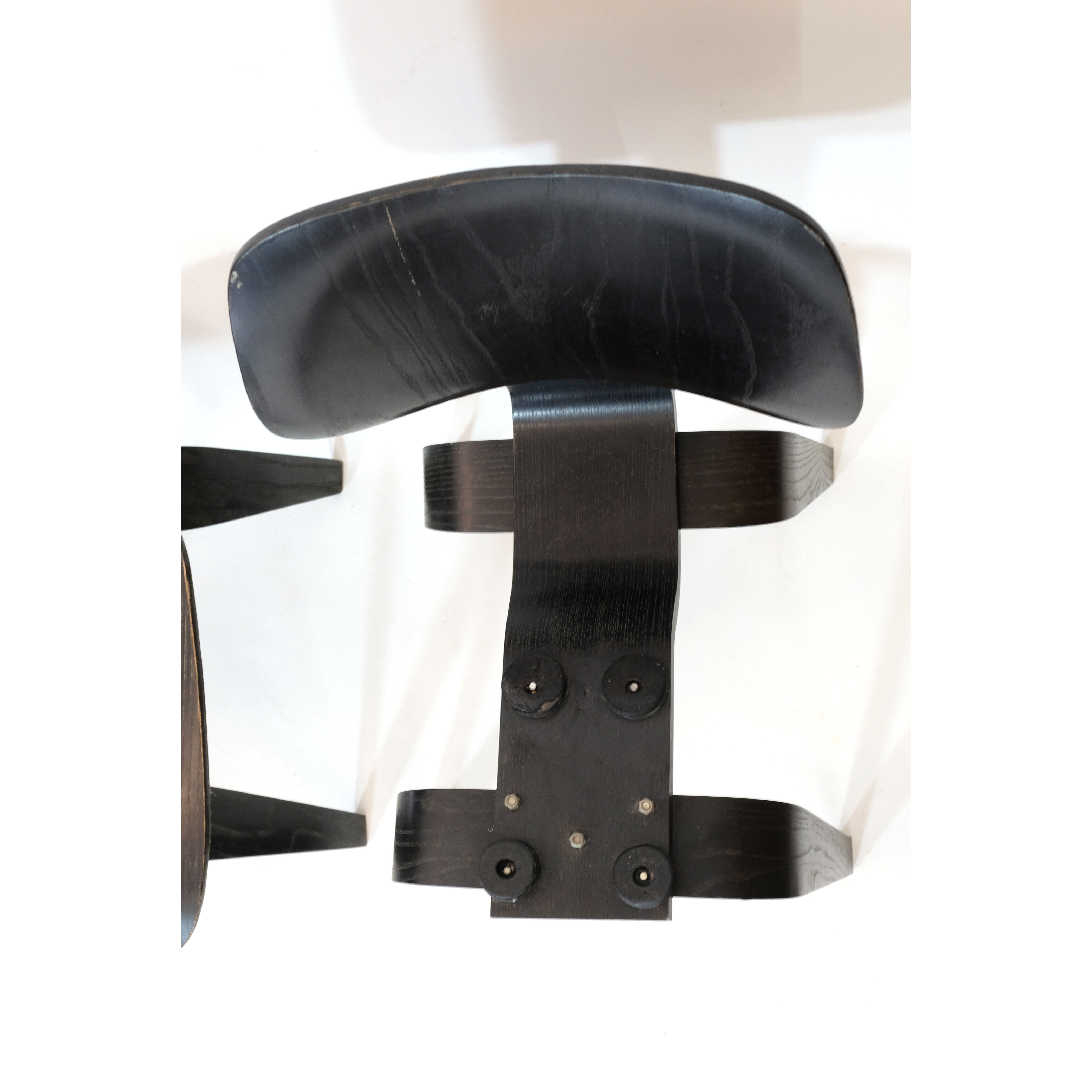 Ensemble de 4 chaises DCW par Charles & Ray Eames édition Hermann Miller USA
