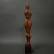 Carved wooden sculpture of a woman by Calin Hentea, 20th century