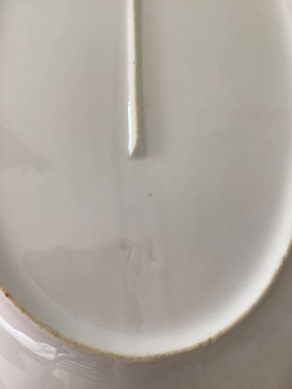 Old oval serving dish L.J. Cie Vierzon
