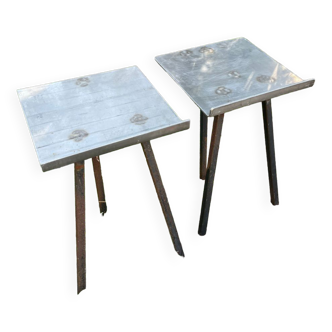 Small metal tables