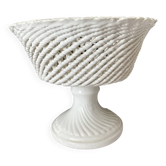 Coupe sur pied en céramique tréssée