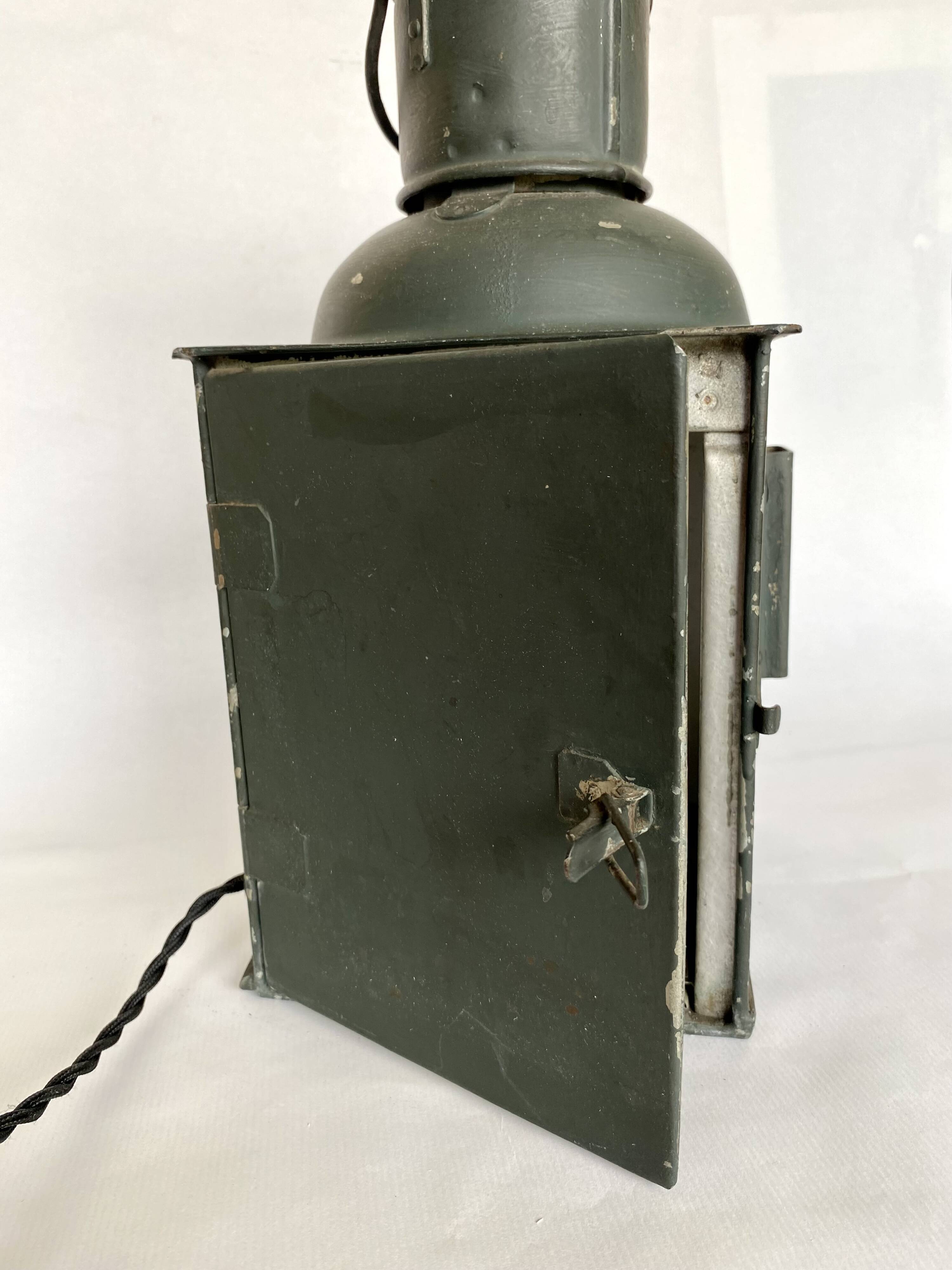 Marine lamp 1900, electrified, 2m fabric cable