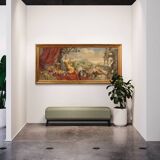 Tableau signé nature morte huile sur toile