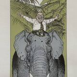 François Boucq (1955) - The Adventures of Jérôme Moucherot - Lithograph