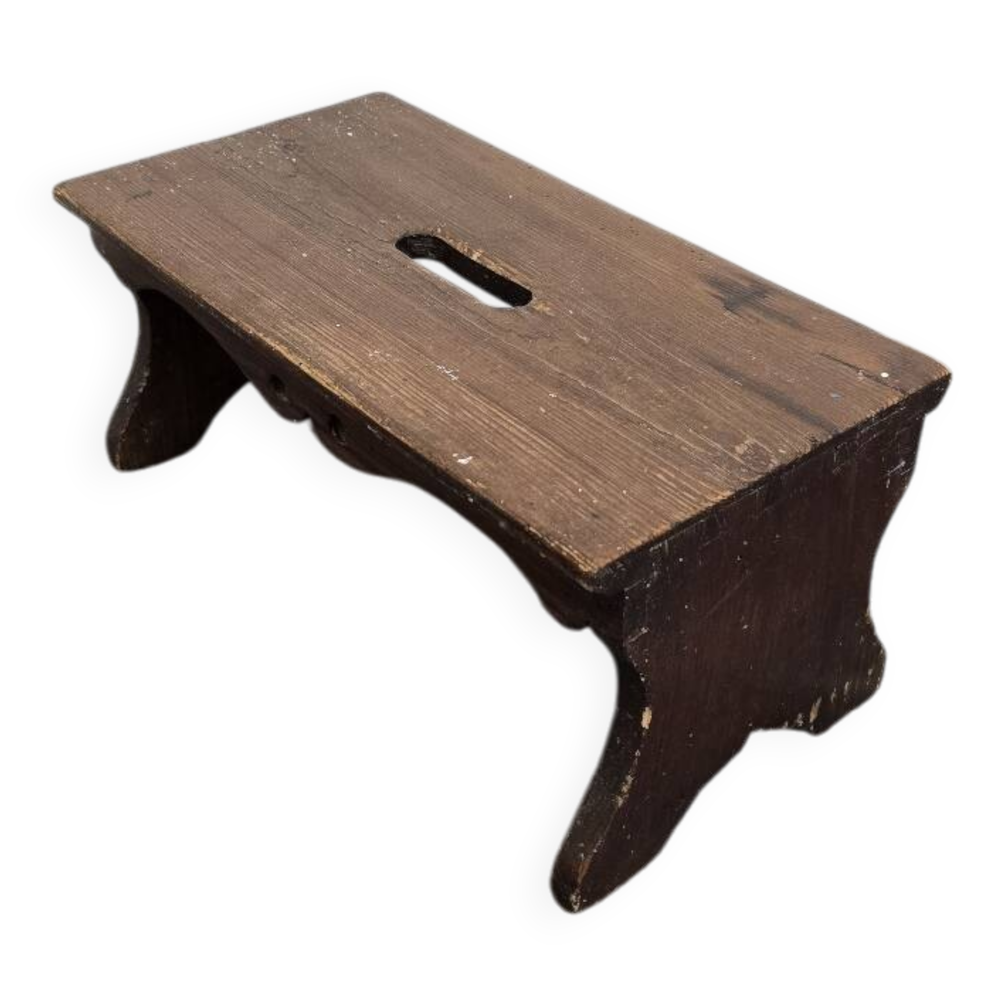50s Handmade Wooden Footstool