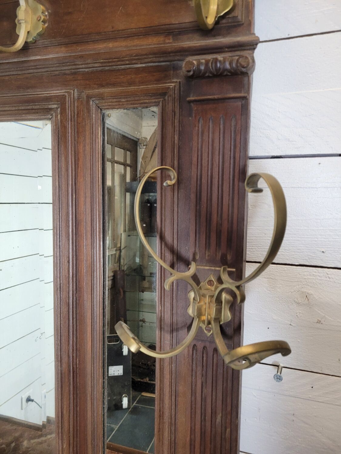 Old walnut cloakroom