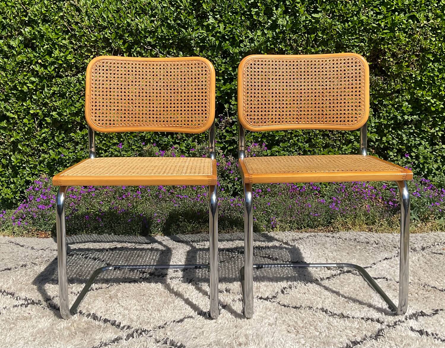 Paire de chaises Marcel Breuer Cesca B32