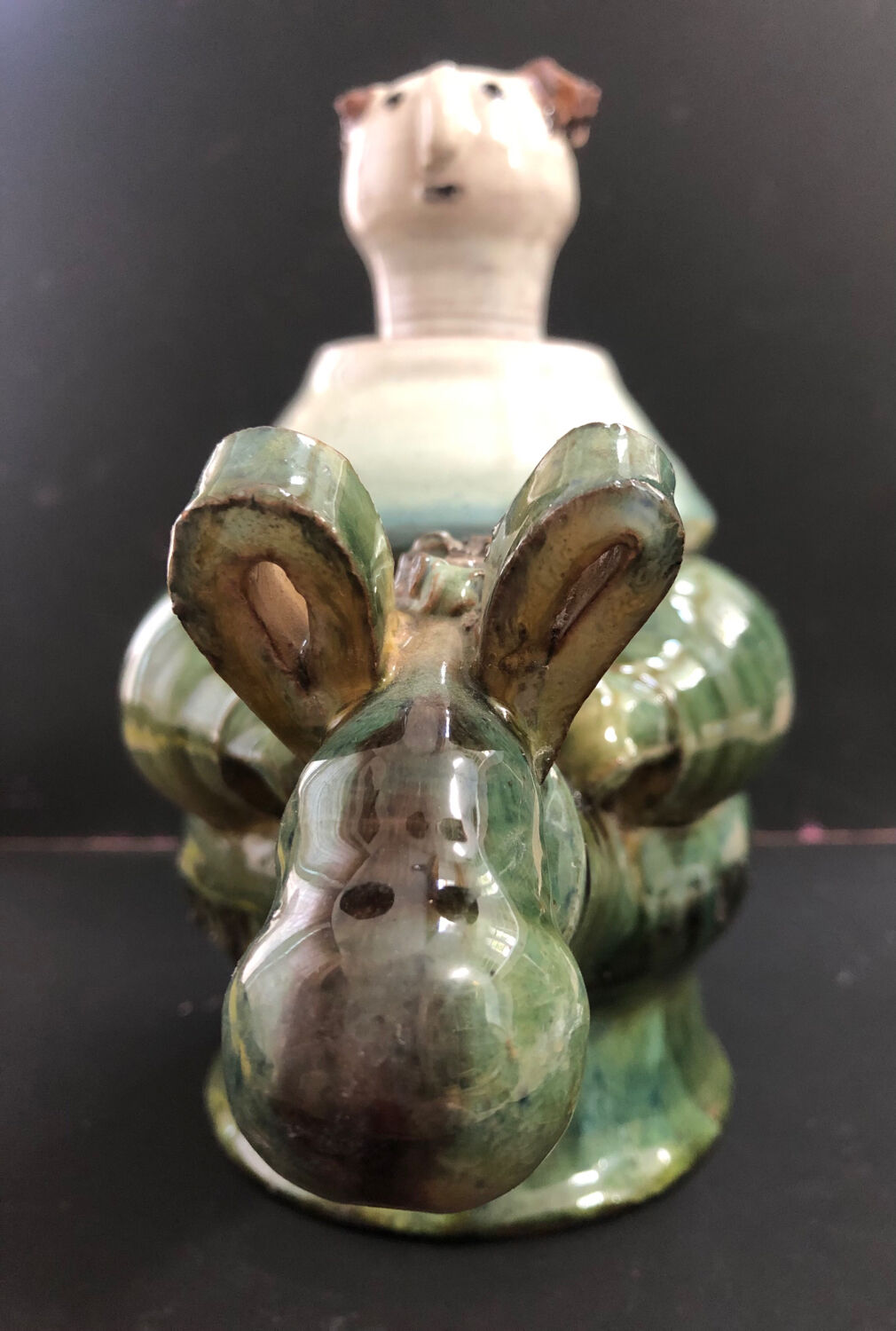 Ceramic shaped piece by Mária Sövegjártó